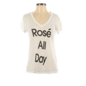 ❤️Wildfox Rose all day white/black shirt Small